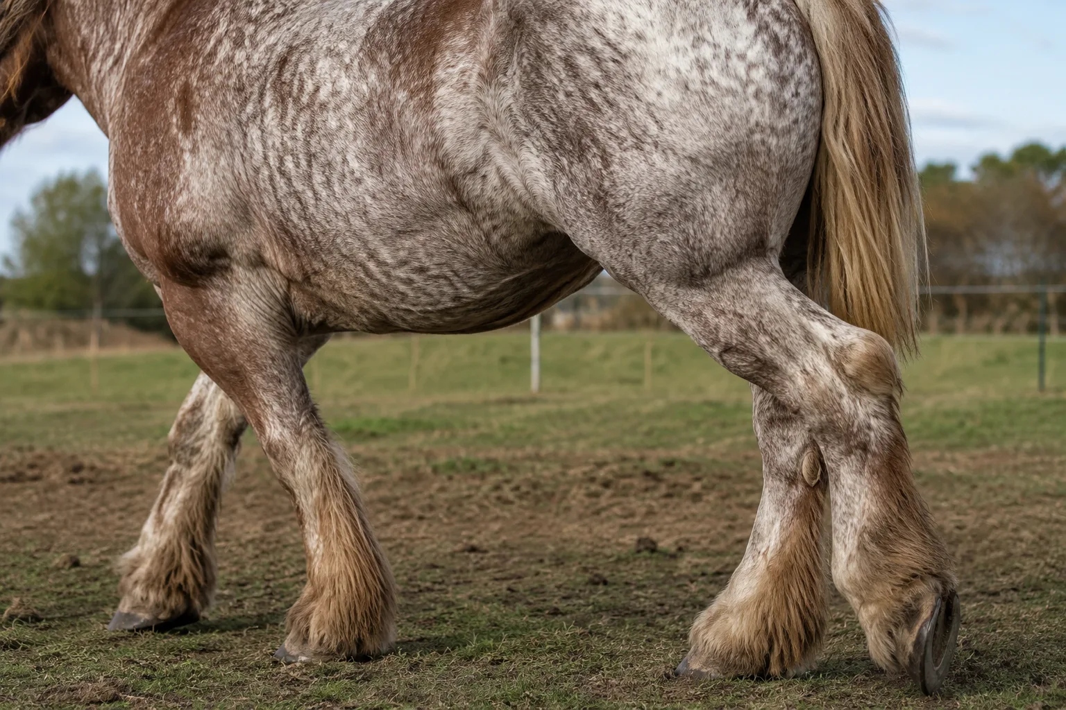American Indian Horse with a leopard Appaloosa coat, showcasing its distinctive spots.