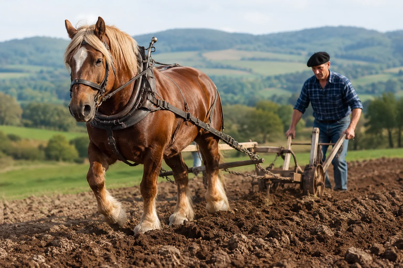 Azteca horse in action during a reining maneuver or cattle work, with a charro rider.