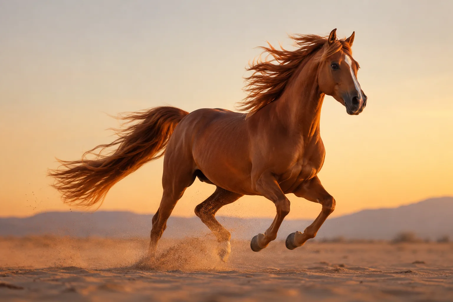 Falabella in action, trotting elegantly and pulling a small, light carriage in a show ring.