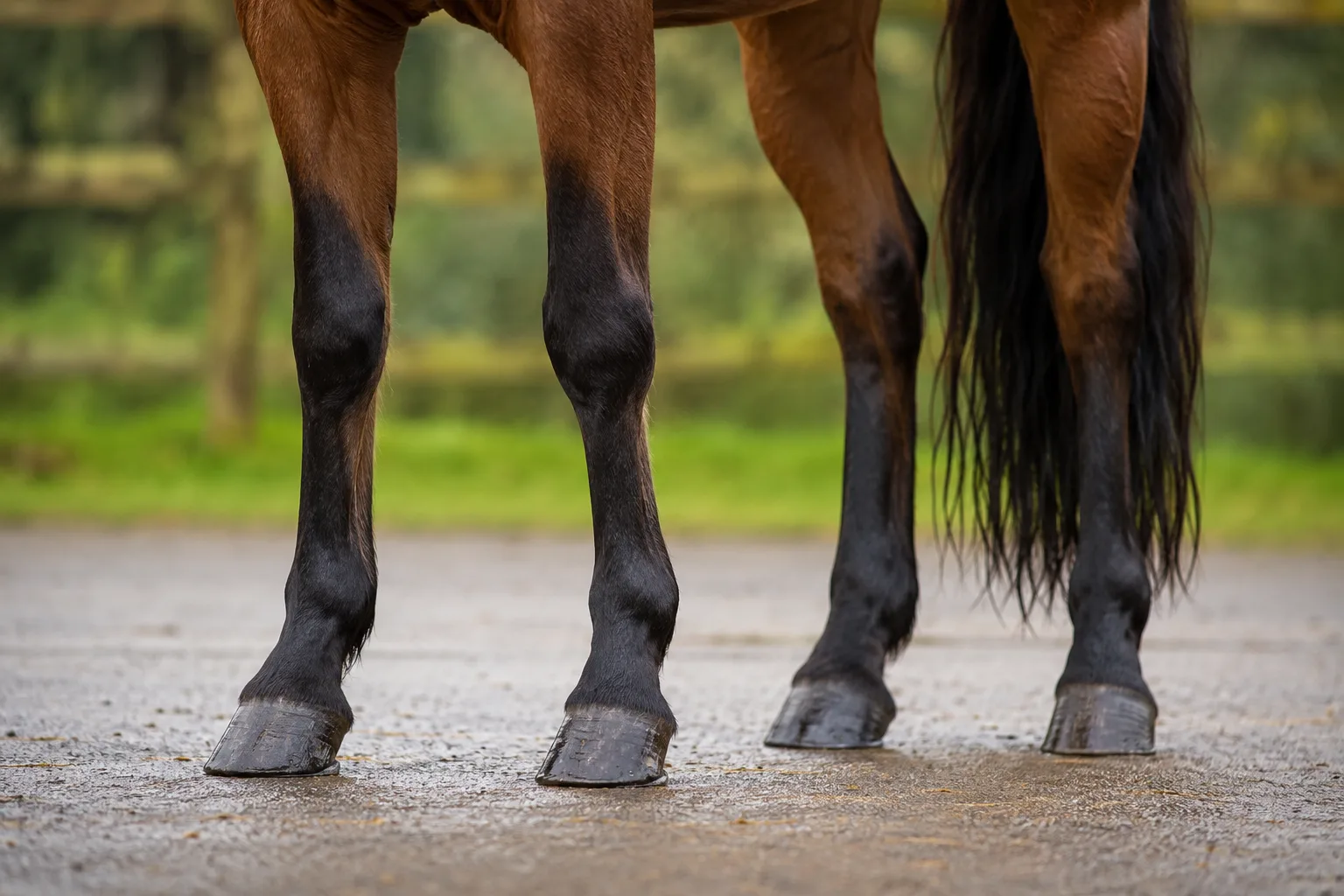 Detail of the hogged mane and dorsal stripe of a Fjord horse with a grey dun (gråblakk) coat