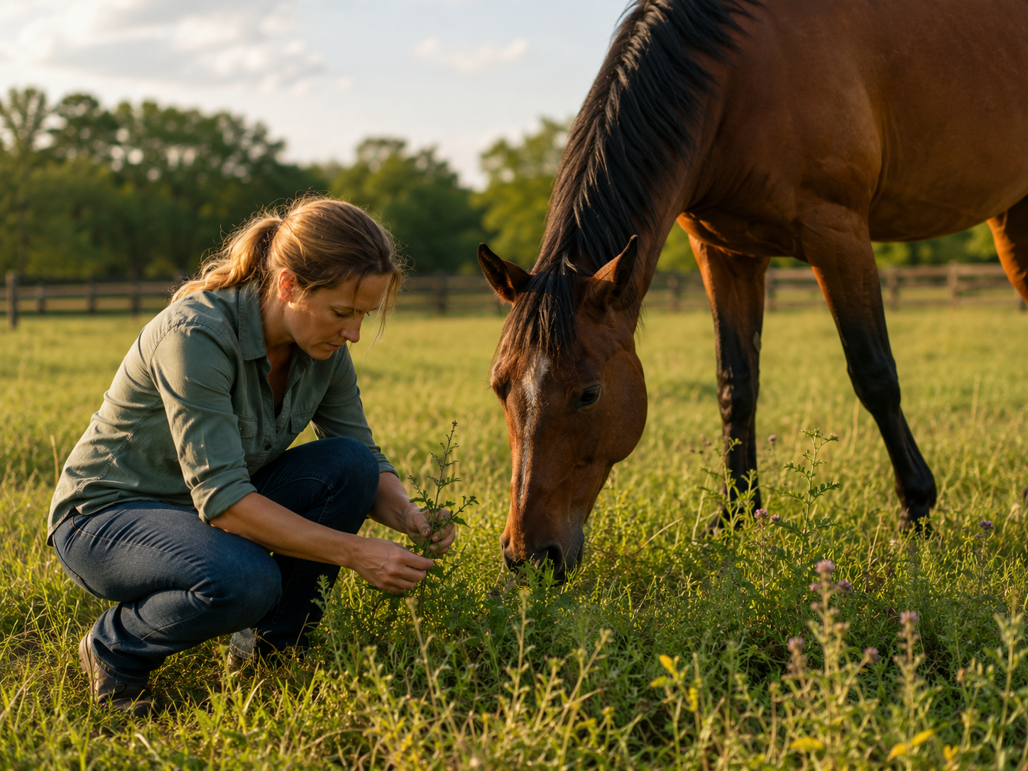 Digitale pourpre : reconnaissance de plante toxique au pré, observation du contexte de pâture et gestion des risques. Application mobile Equio pour identifier les plantes toxiques au cheval.
