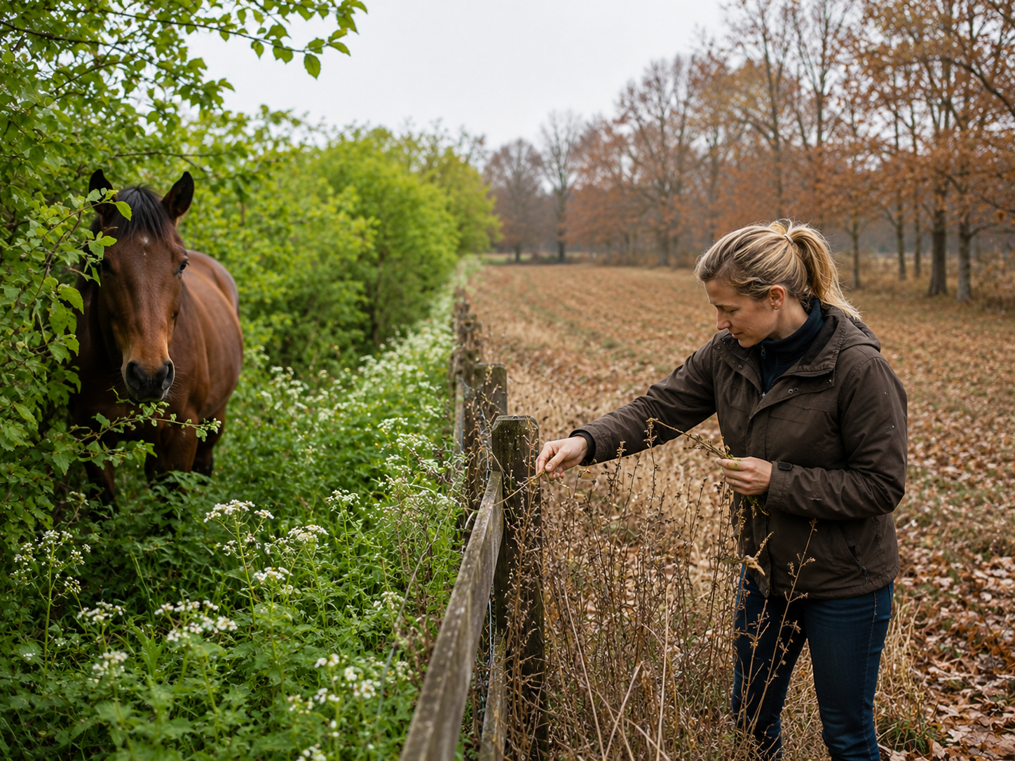 Cèdre (Cèdre du Liban, Cèdre de l'Atlas) : reconnaissance de plante toxique au pré, observation du contexte de pâture et gestion des risques. Application mobile Equio pour identifier les plantes toxiques au cheval.