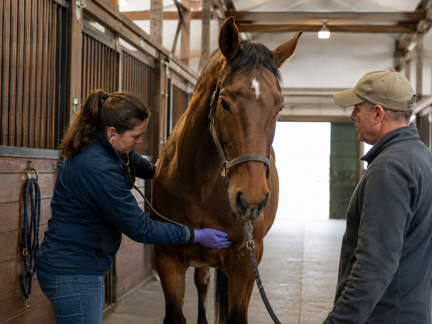 Urticaire du cheval : noter le contexte avant d'agir : suivi santé du cheval, observation clinique, communication vétérinaire et gestion pathologique. Suivi santé et bien-être du cheval documenté avec Equio.