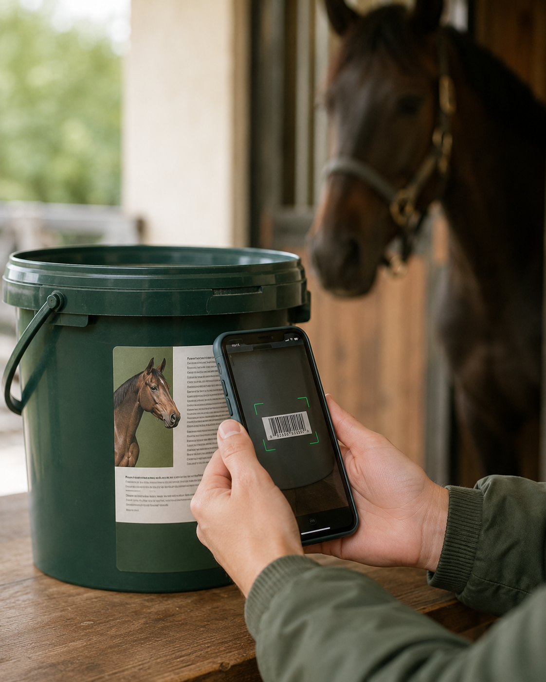 Comprendre la composition d'un produit de soin cheval : application de soin équin, vérification de produit et surveillance de réaction cutanée. Vérification de sécurité et gestion des soins équins avec Equio.